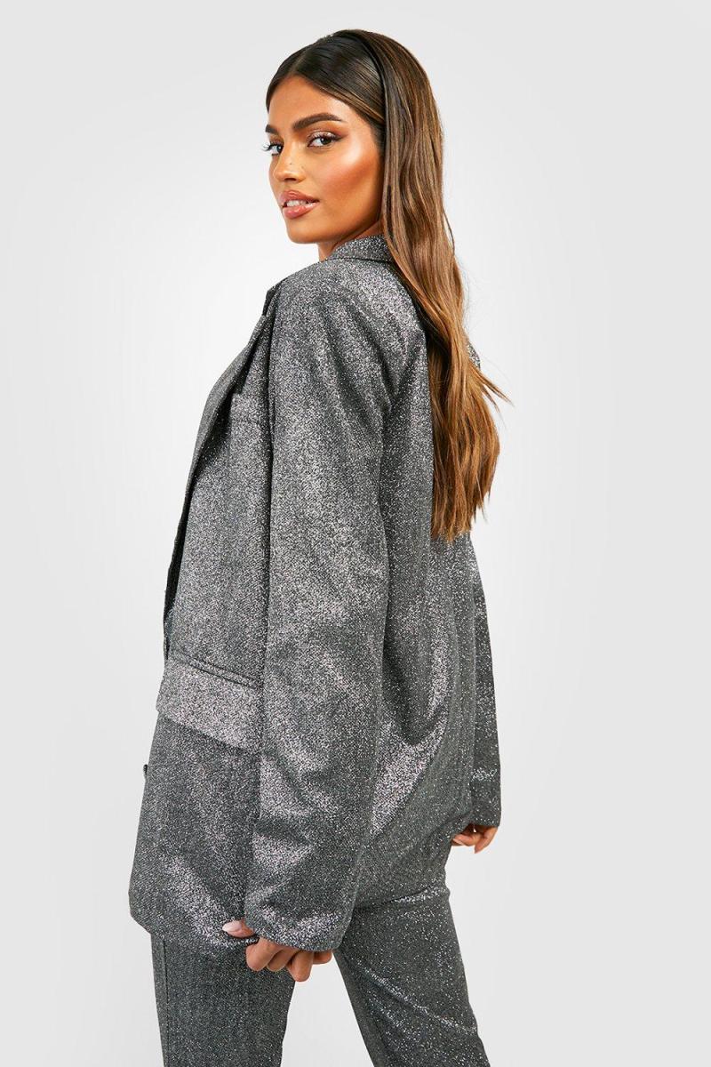 Блейзер великого розміру з блискітками