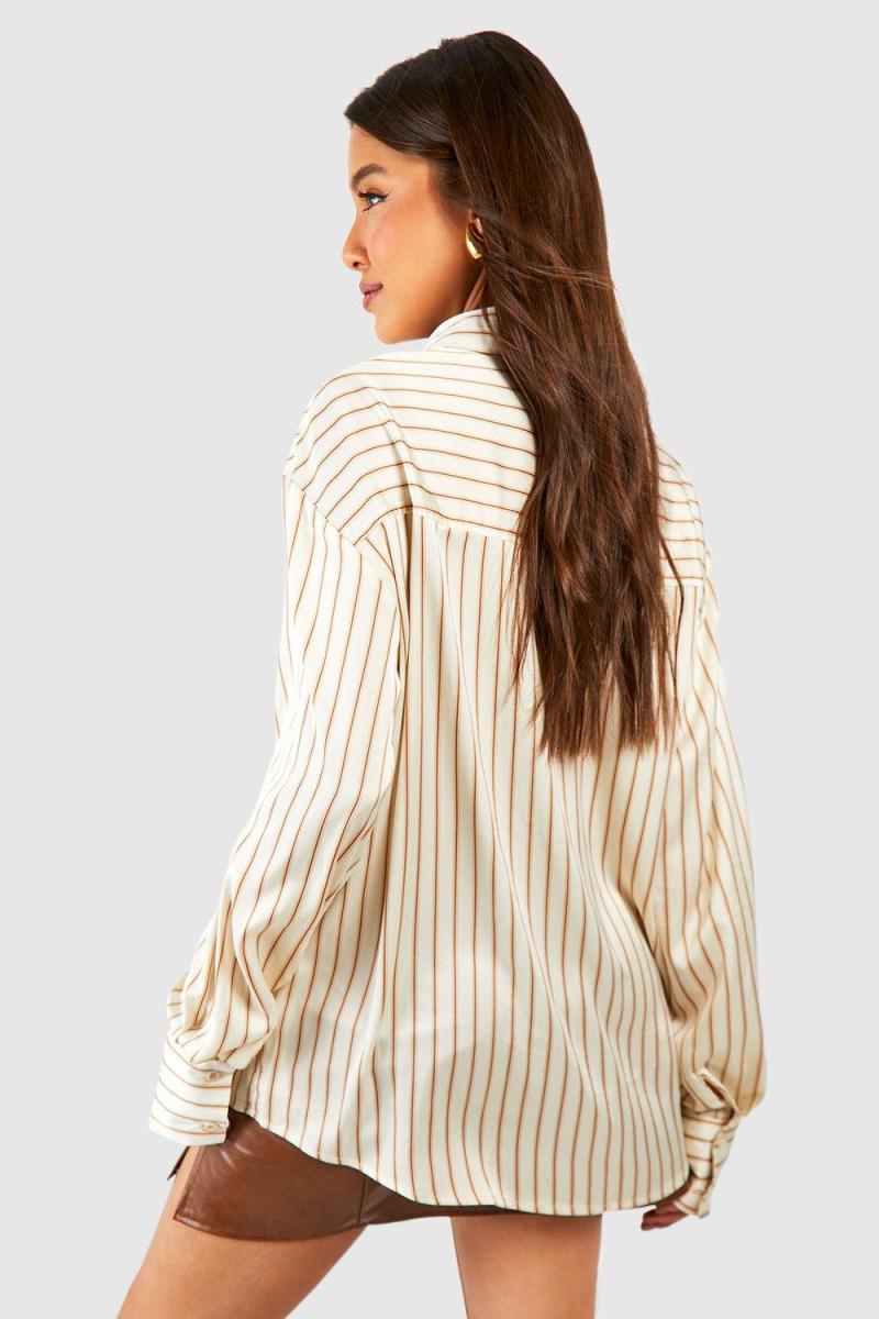 Сорочка в атласну смужку