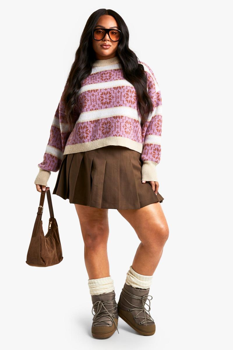 В’язаний різдвяний джемпер преміум-класу Fairisle у смужку