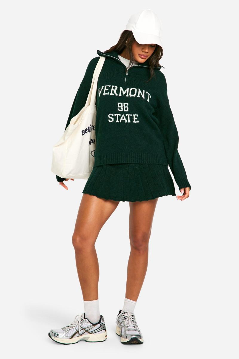 Плісирована трикотажна міні-спідниця