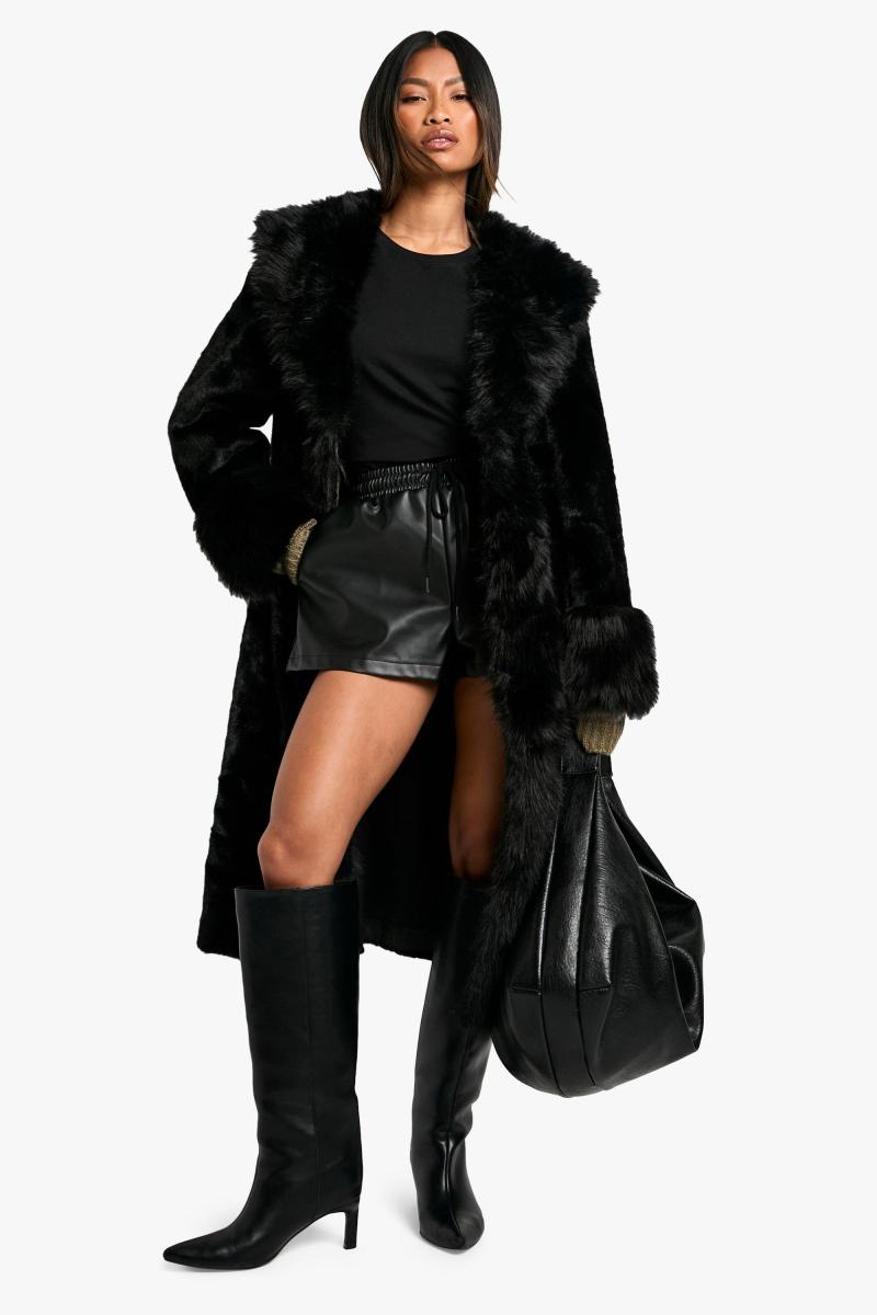 Пальто Midaxi преміум-класу зі штучного хутра