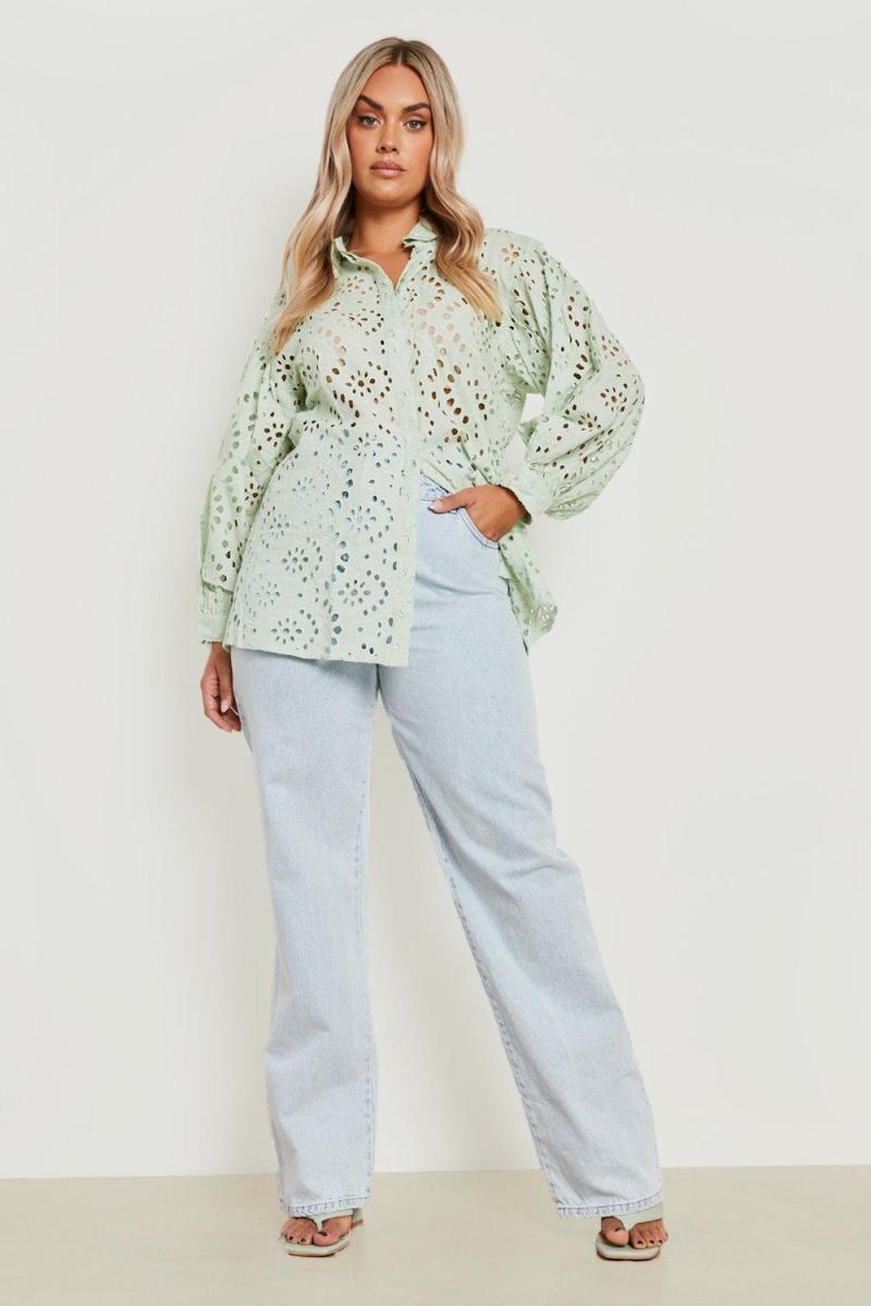 Сорочка великого розміру Mint Plus Broderie