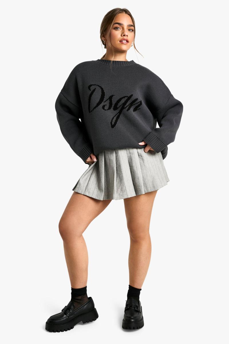 Жакардовий трикотажний джемпер Petite DSGN