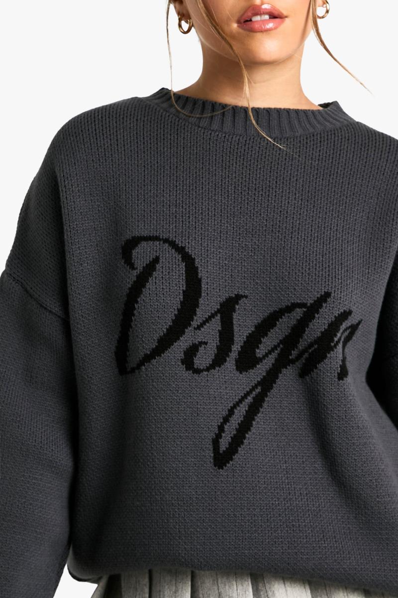 Жакардовий трикотажний джемпер Petite DSGN