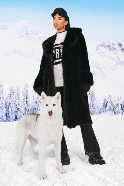 Пальто Midaxi преміум-класу зі штучного хутра