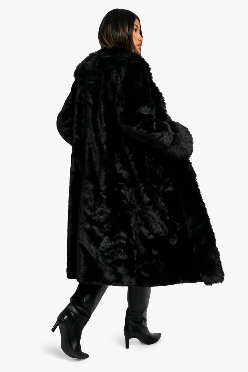 Пальто Midaxi преміум-класу зі штучного хутра