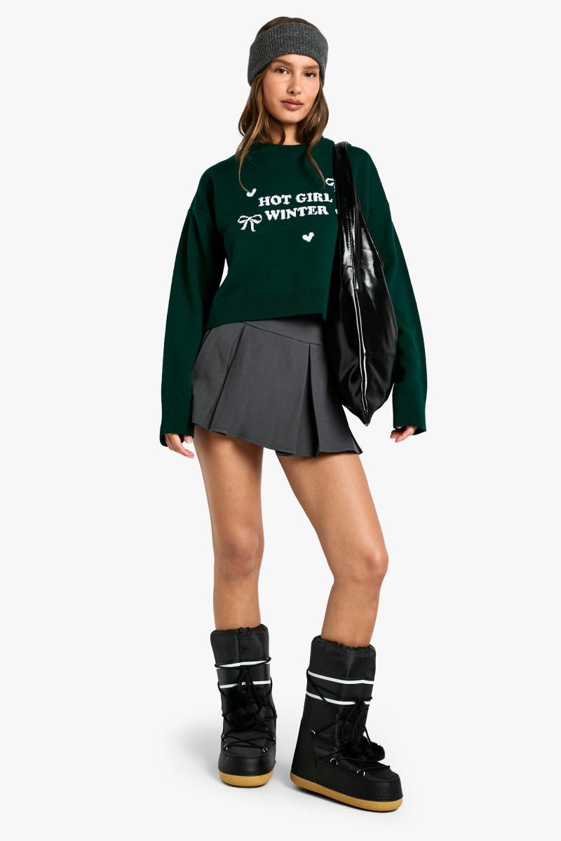 Зимовий різдвяний джемпер Hot Girl