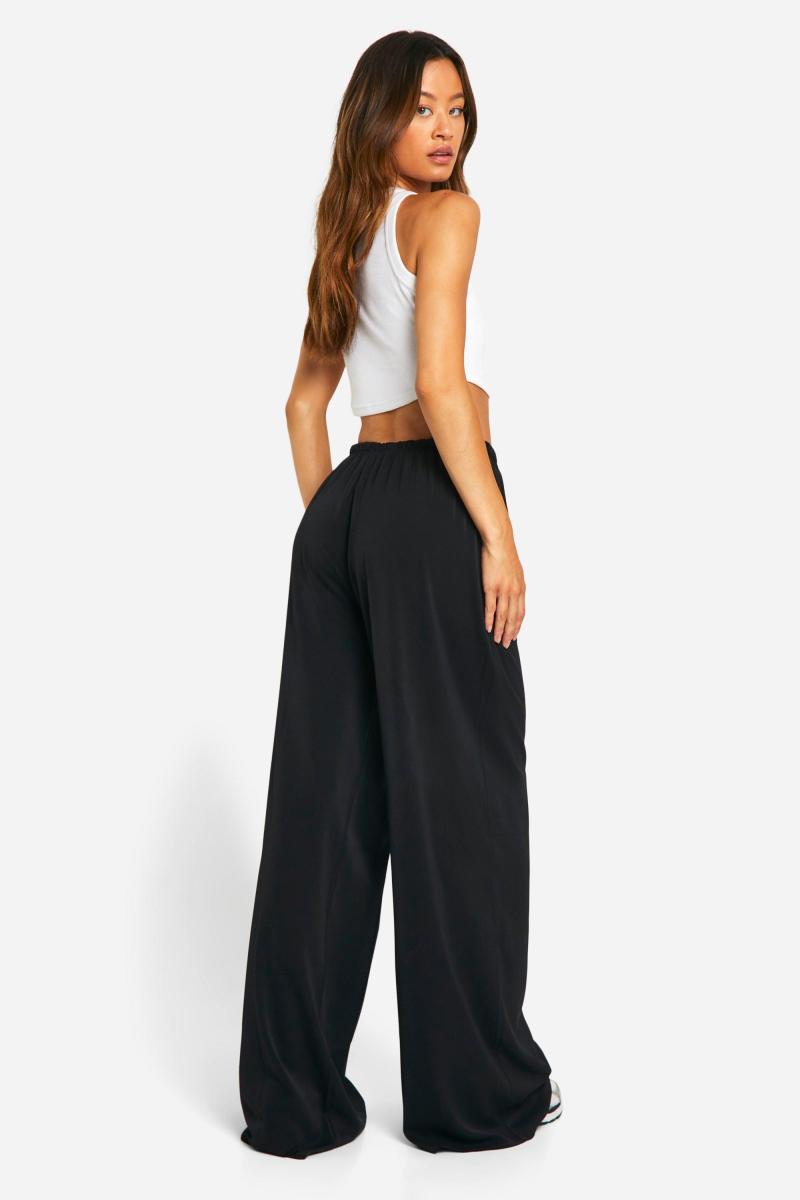 Високі ткані широкі штани