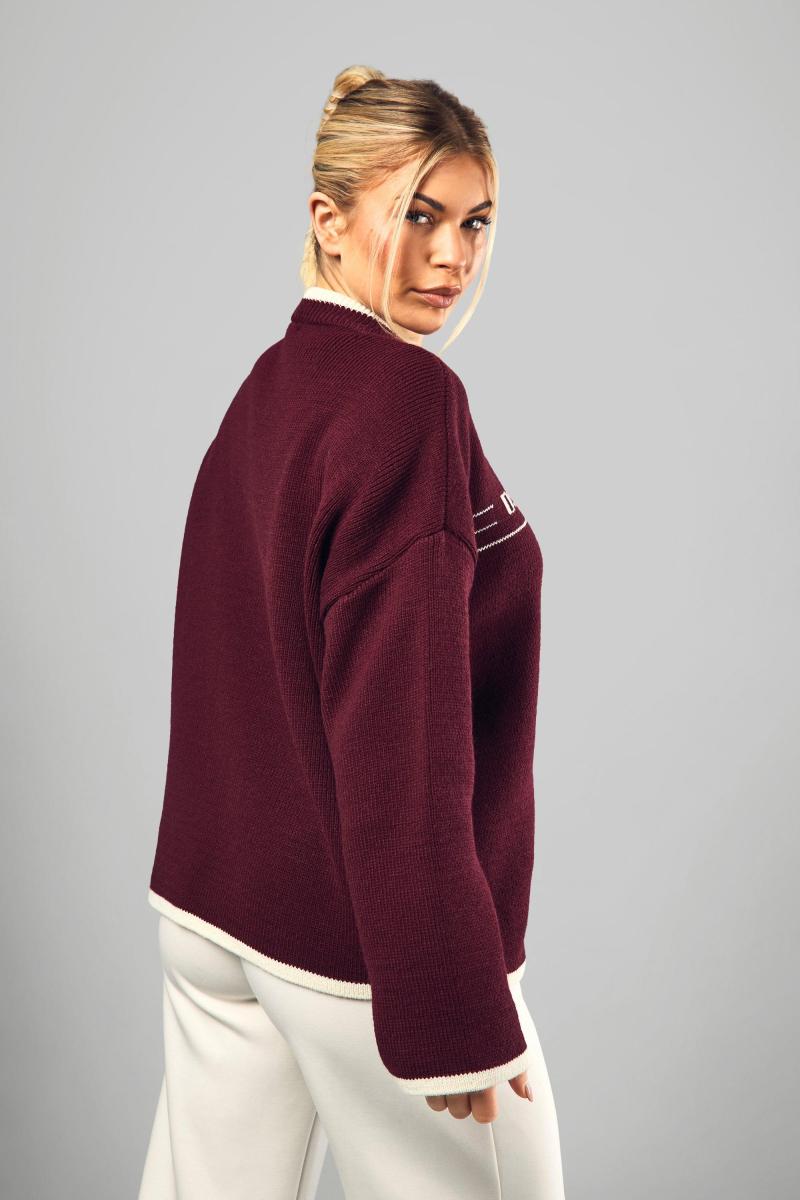 Трикотажний джемпер великого розміру з круглим вирізом DSGN Sport