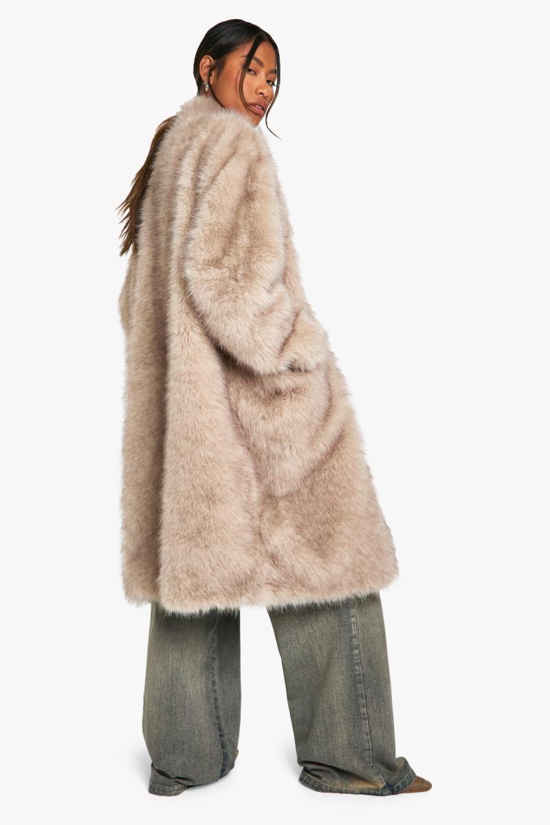 Вінтажна куртка зі штучного хутра Midaxi