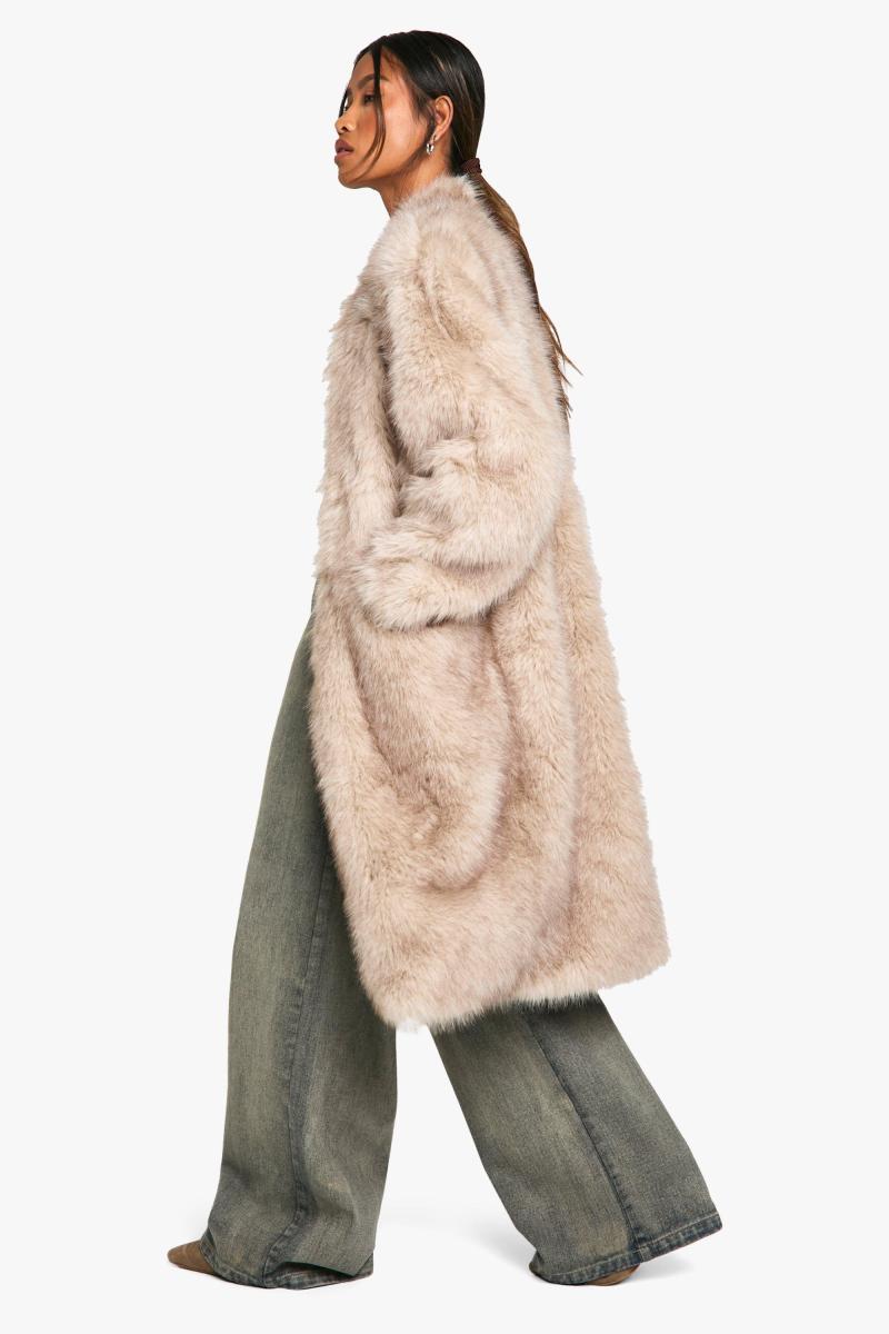 Вінтажна куртка зі штучного хутра Midaxi