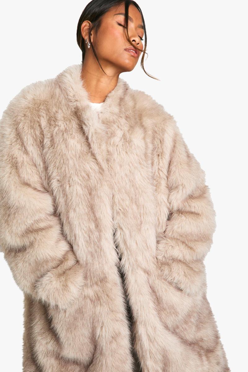 Вінтажна куртка зі штучного хутра Midaxi