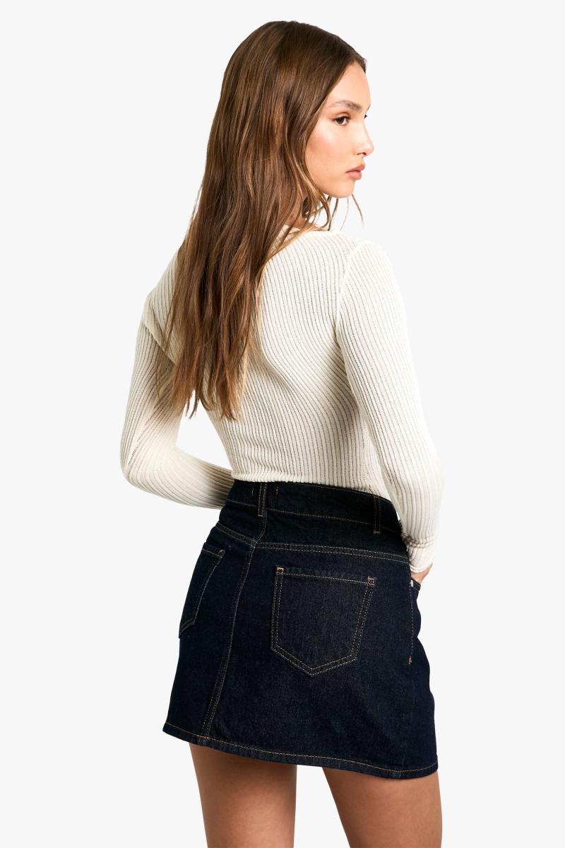 Джинсова міні-спідниця