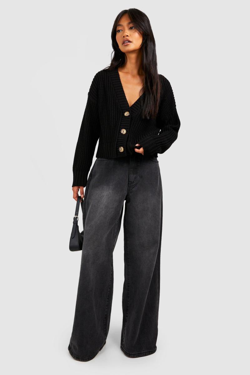 Укорочений кардиган на ґудзиках