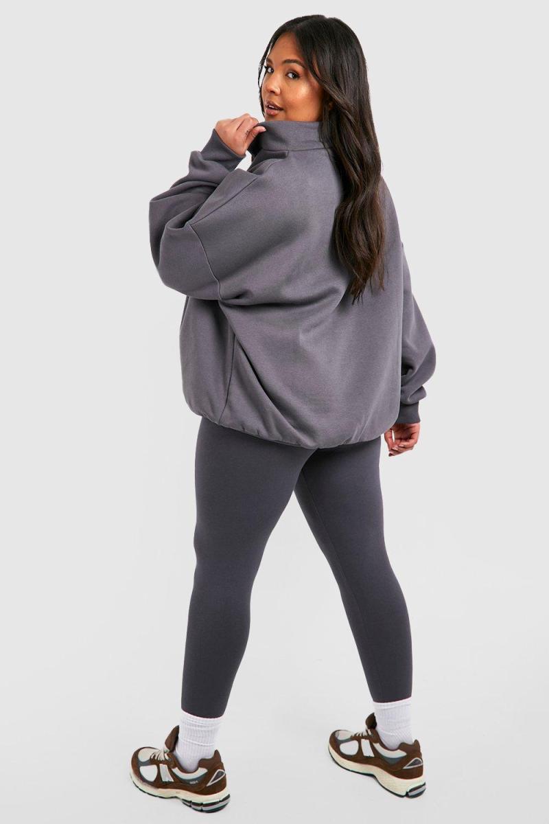 Плюс великий світшот Dsgn із напівзастібкою та легінси