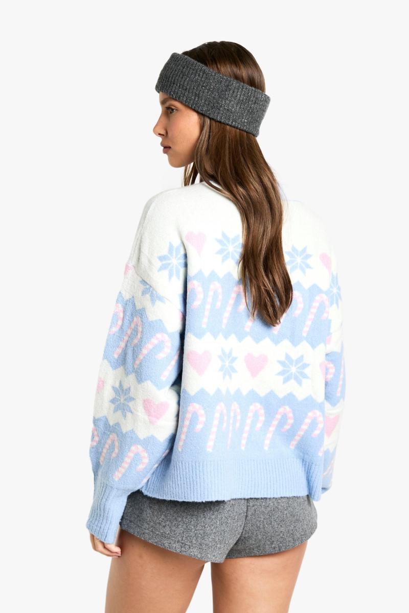 Різдвяний кардиган у формі серця