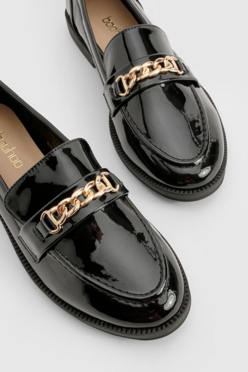 Лофери з лакованим ланцюжком