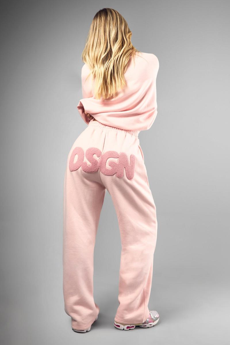 Dsgn Toweling Applique Straight Leg Jogger