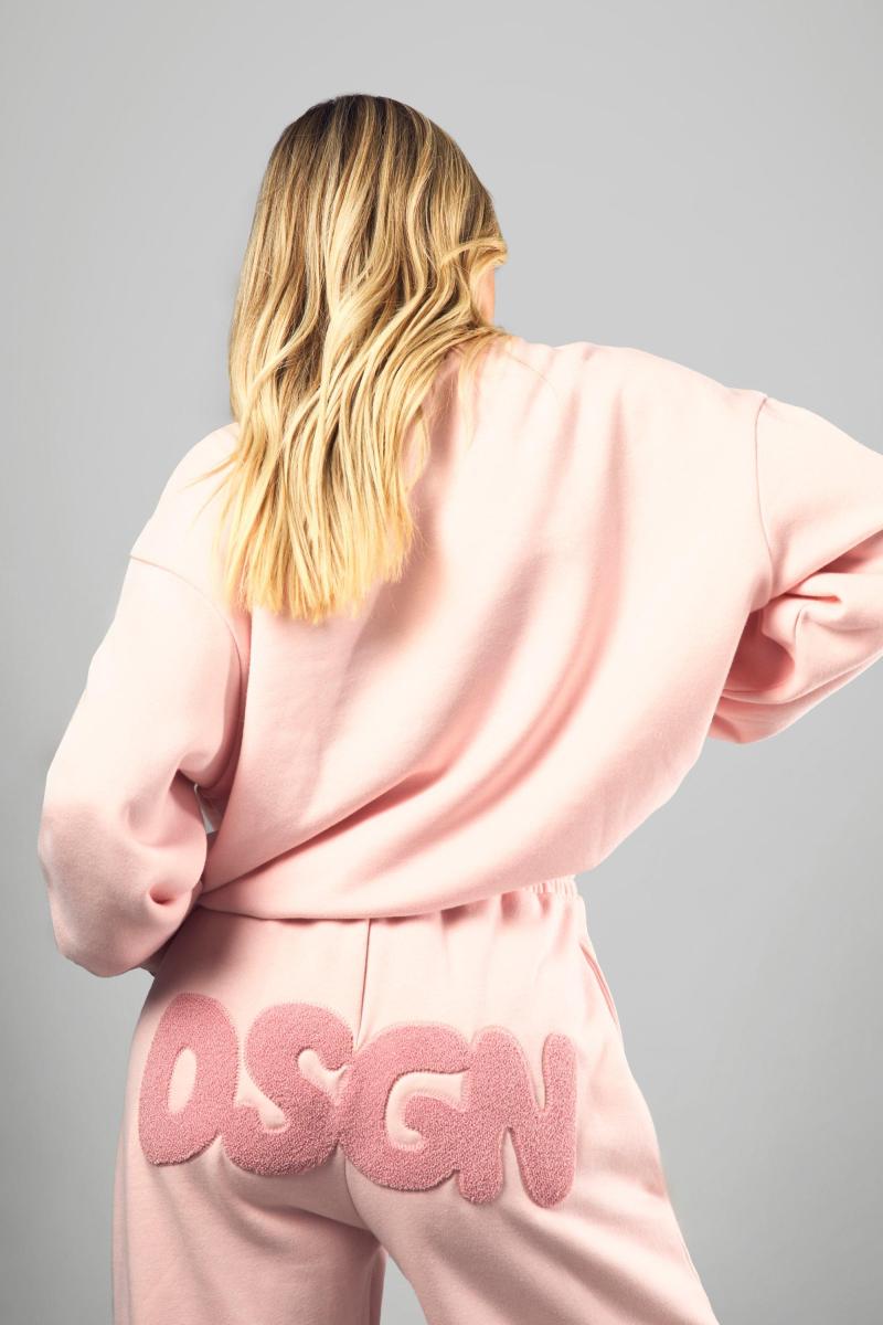 Dsgn Toweling Applique Straight Leg Jogger