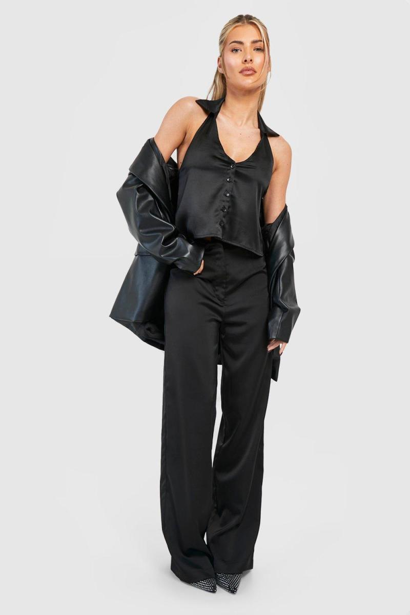 Атласна блузка кольору хакі