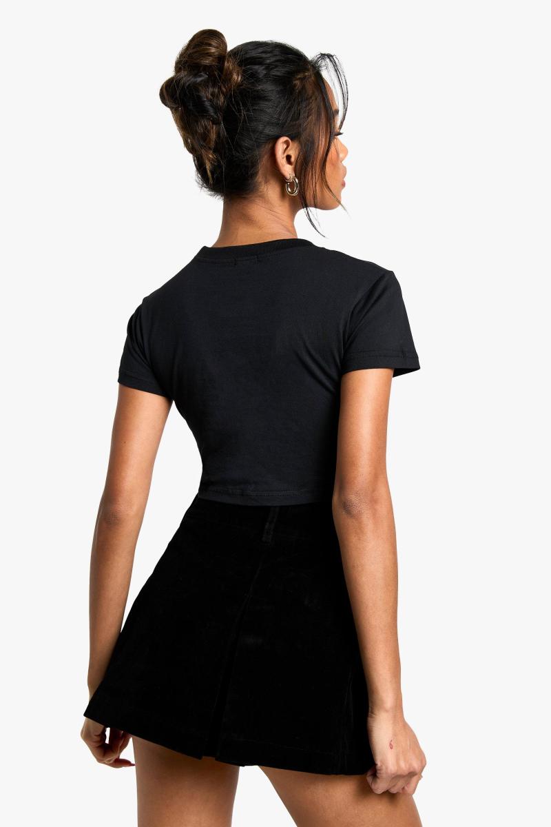 Штучна замша міні -плісирована спідниця