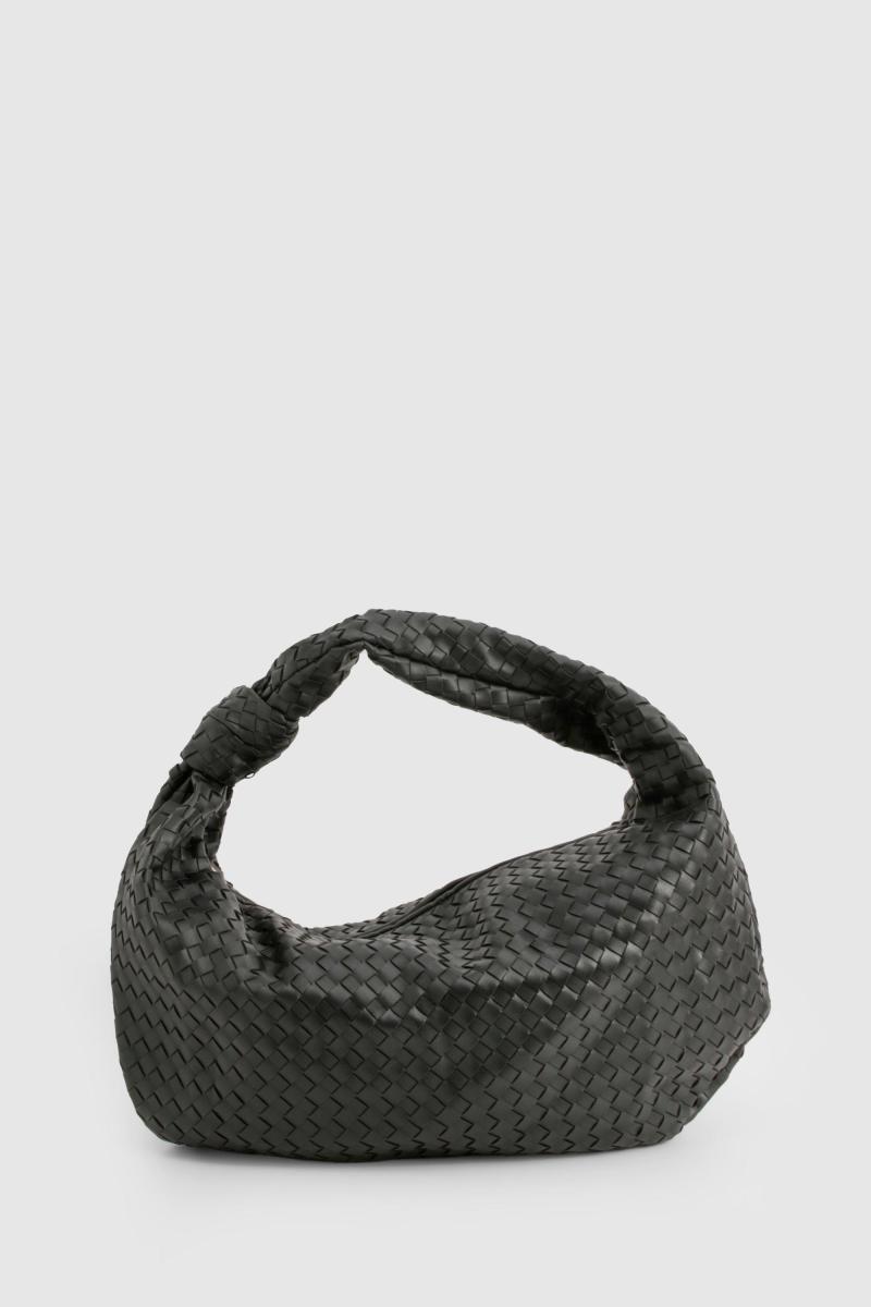 Ткана вузлова сумка через плече великого розміру