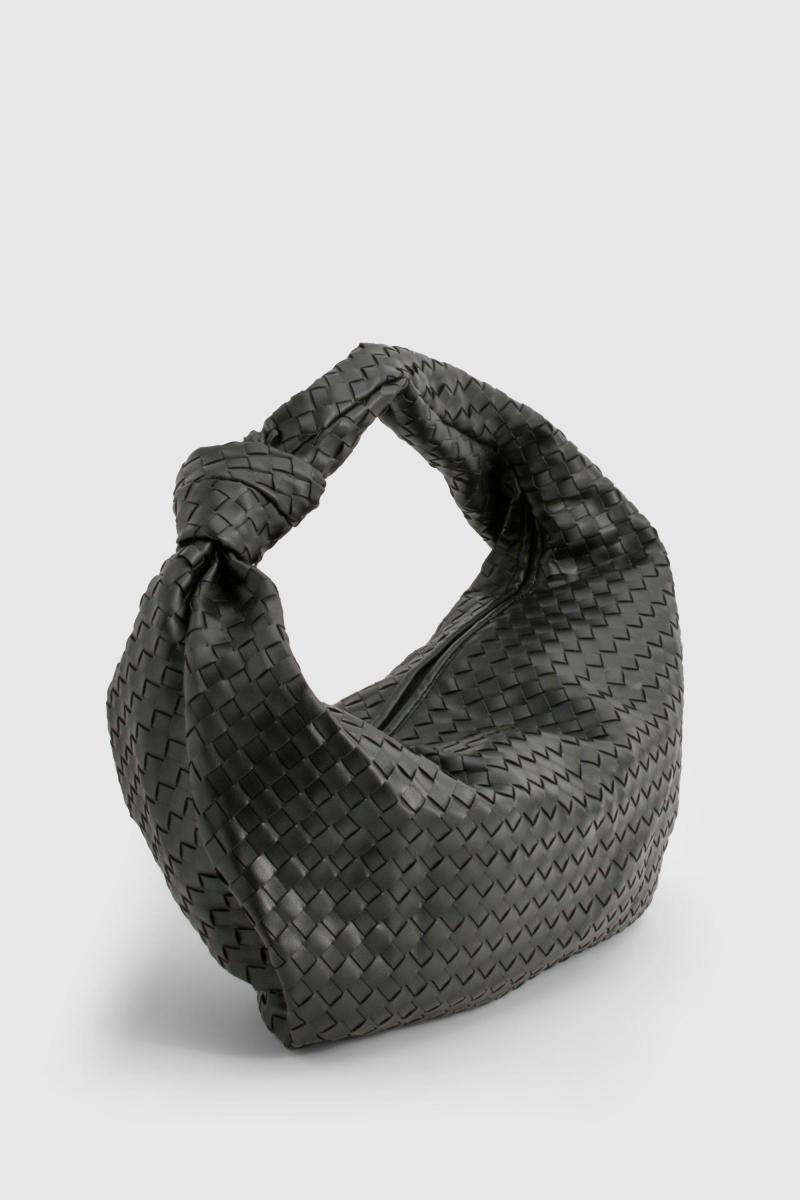 Ткана вузлова сумка через плече великого розміру