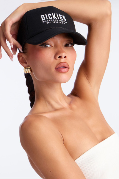 Тракерна кепка Dickies Mid Profile Twill - Чорна