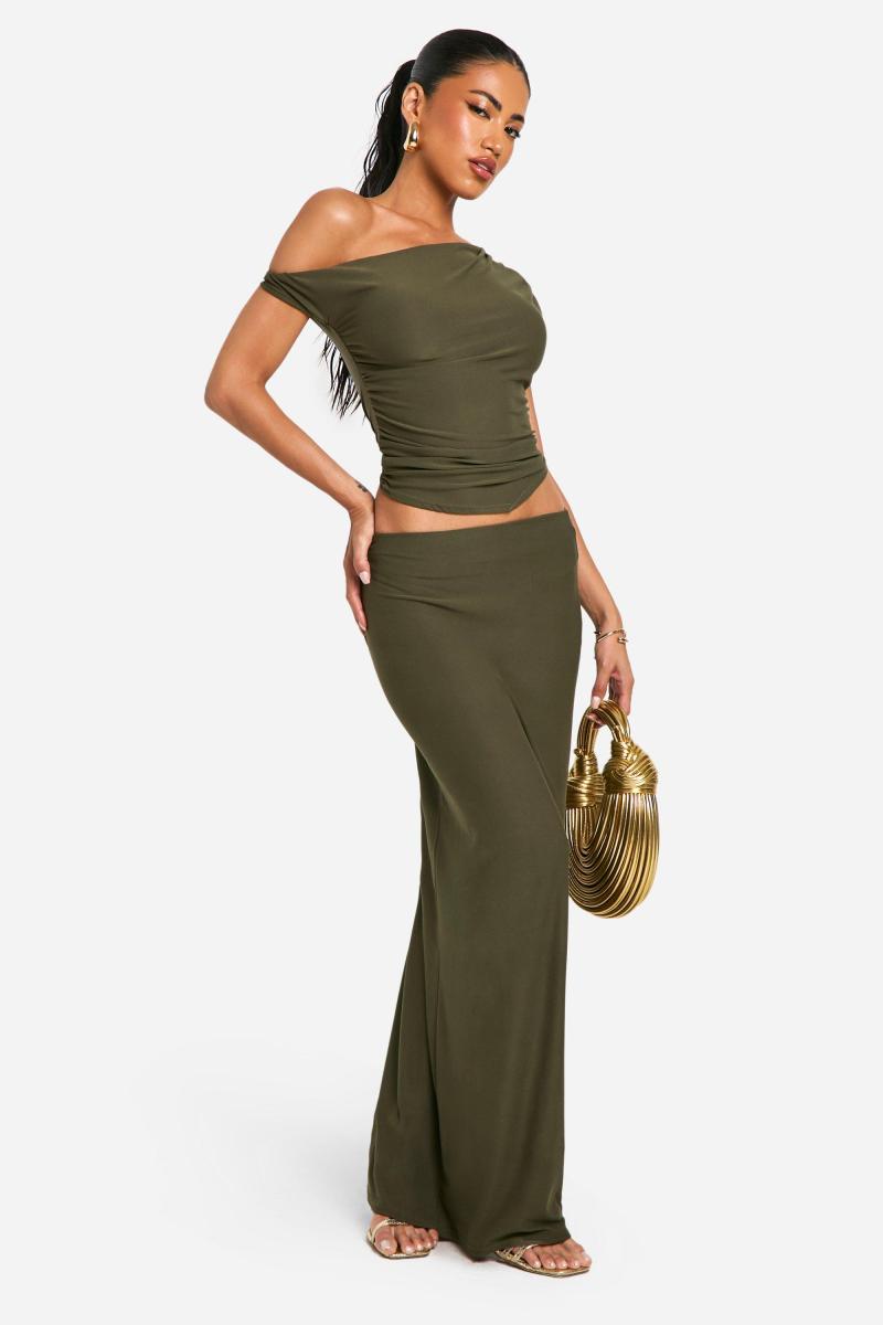 Спідниця максі з низькою посадкою Soft Touch