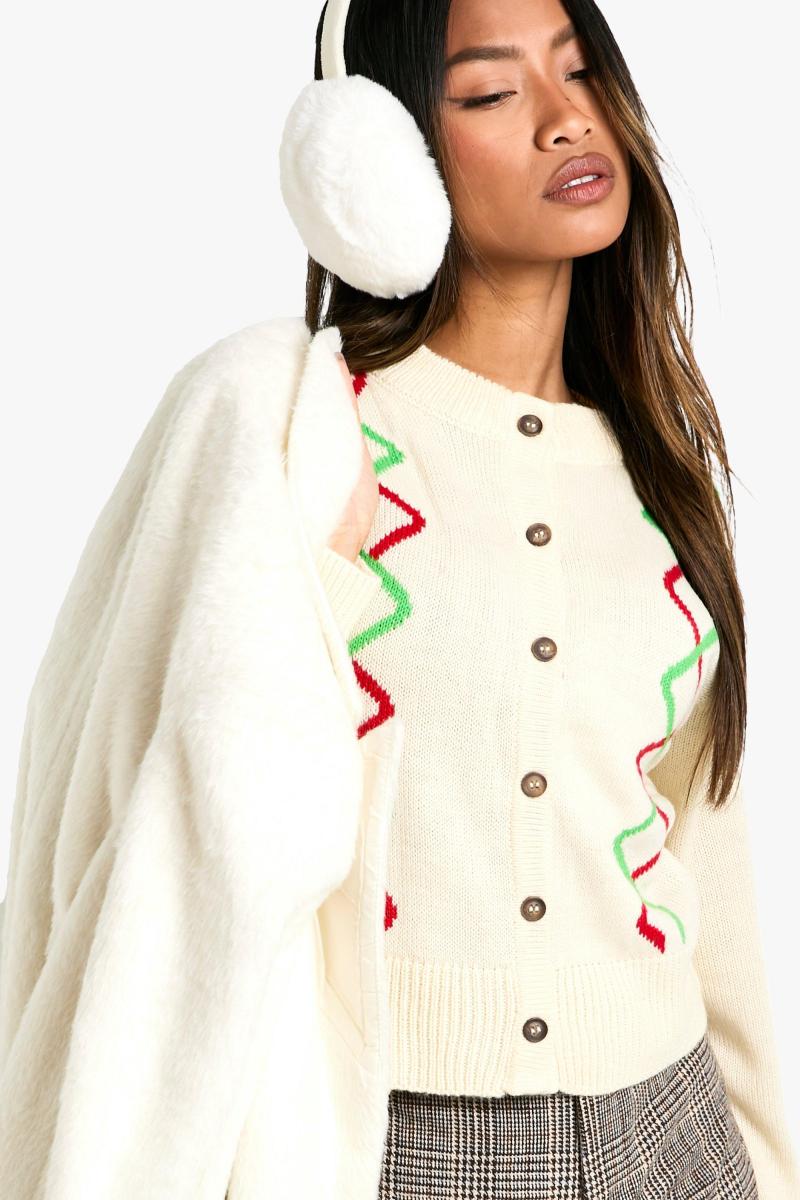 Різдвяний кардиган Fairisle на ґудзиках