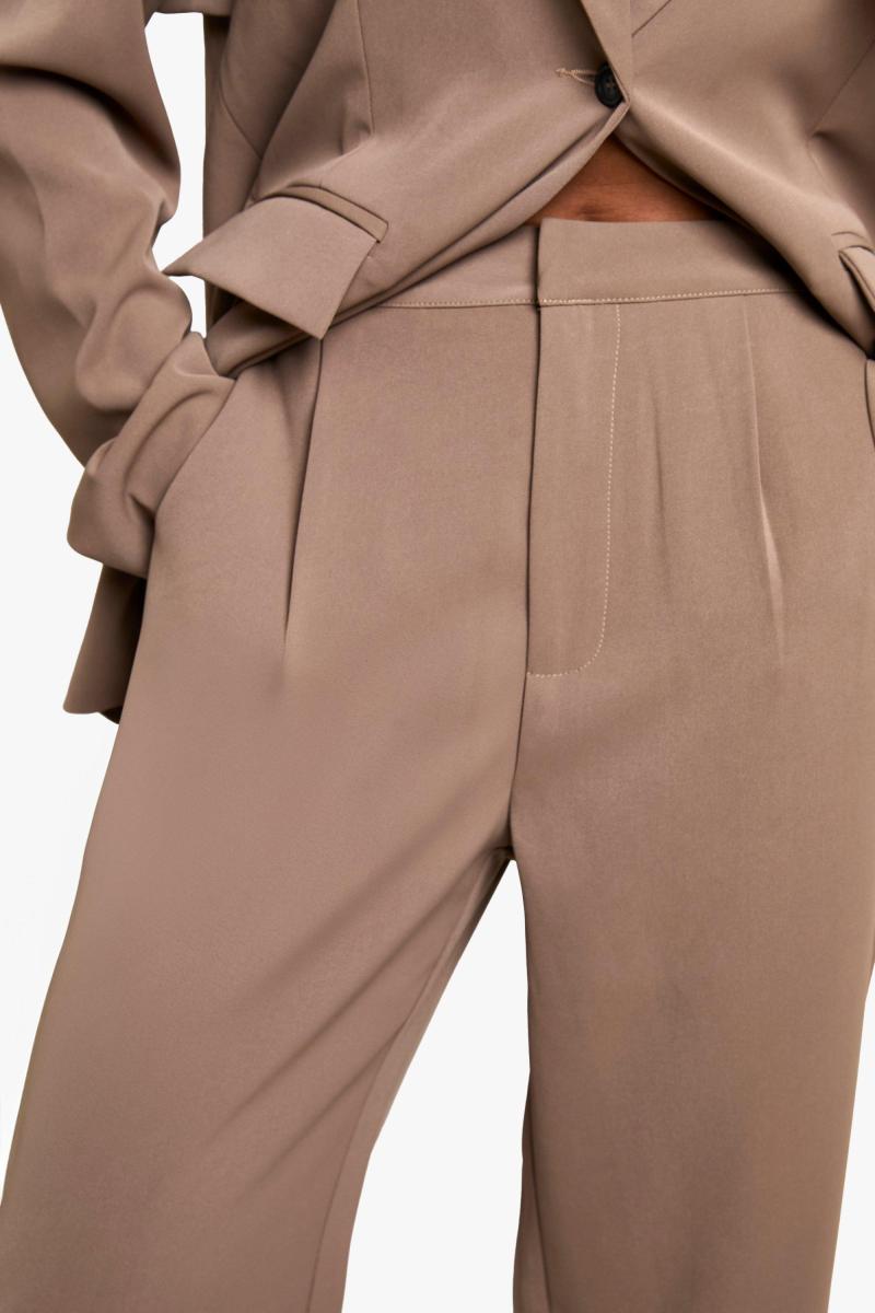 Тканий плісирований прямий штан