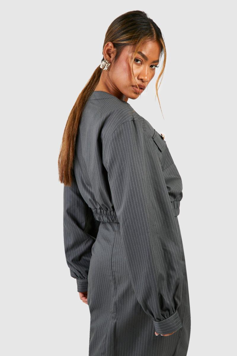 Спокійний бомбер у тонку смужку