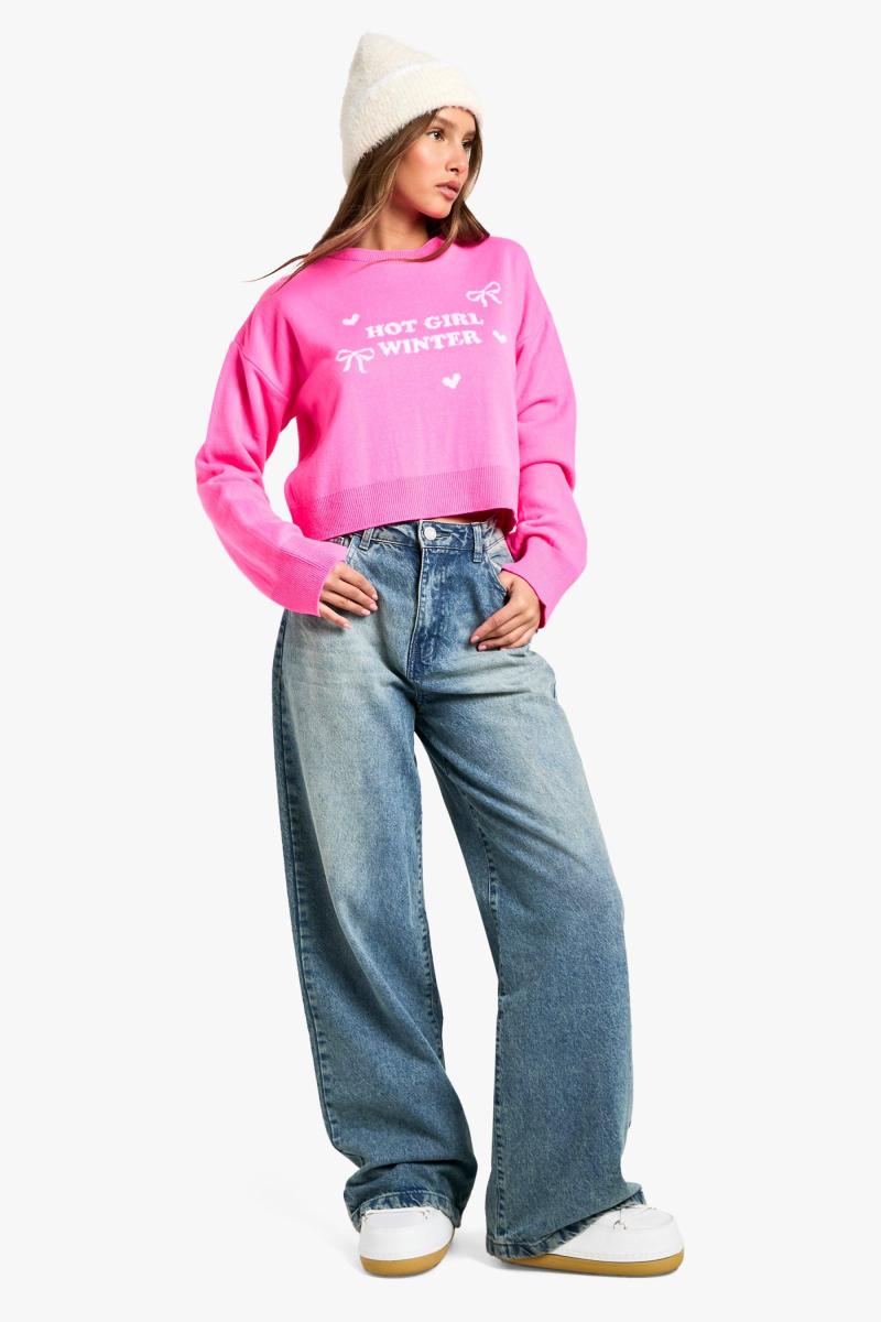Зимовий різдвяний джемпер Hot Girl