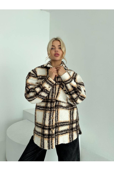 Сорочка кашемірова у клітинку 