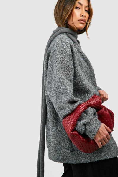 Сумка з плетеною ручкою