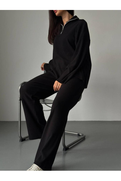 Костюм ангора рубчик з напиленням флісу 