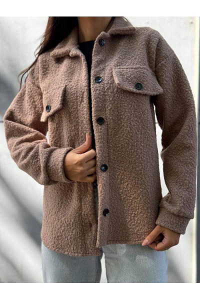 Тепла сорочка на гудзиках баранець 