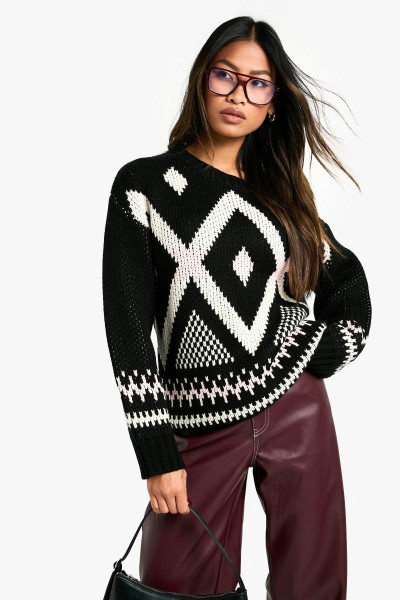 Різдвяний джемпер із щільною в’язкою