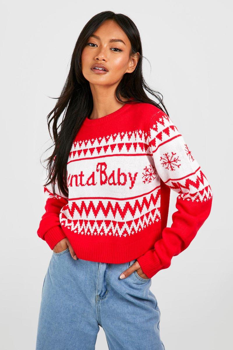 Різдвяний джемпер Santa Baby Crop