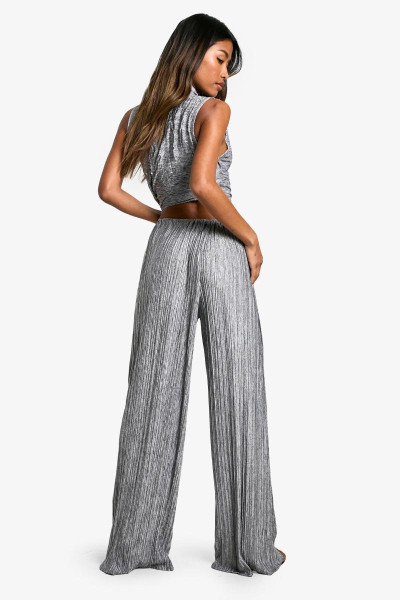 Брюки зі шнурками зі складками