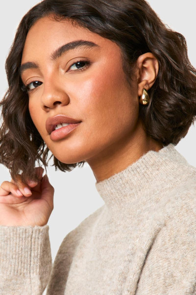 Великі масивні сережки-кільця