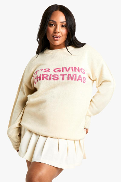 Плюс подарунковий різдвяний джемпер
