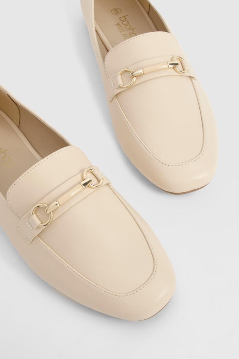 Широкі лофери з круглим носком і одношарковою обробкою