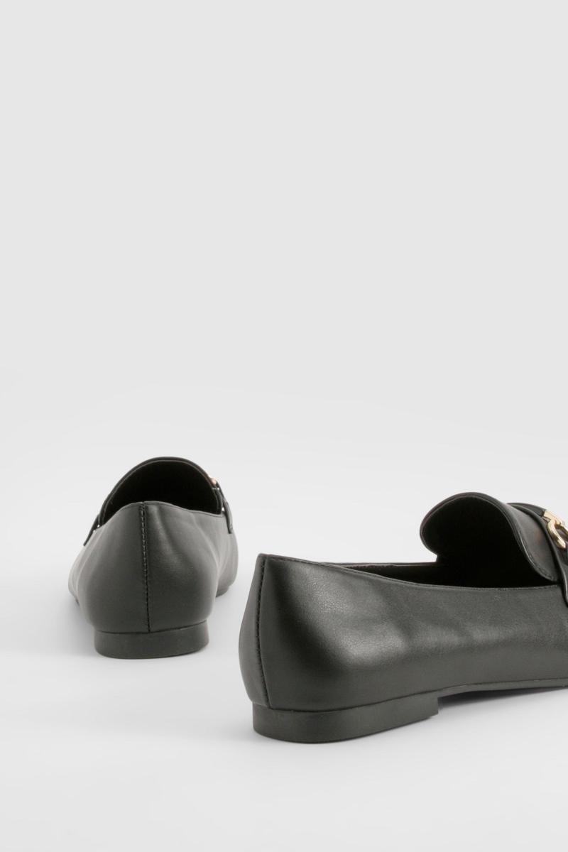 Широкі лофери з круглим носком і одношарковою обробкою