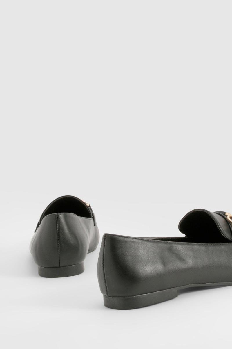 Лофери з поліуретану з круглим носком і однією планкою