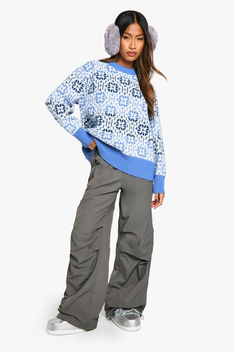 Різдвяний джемпер великого розміру преміум-класу Fairisle