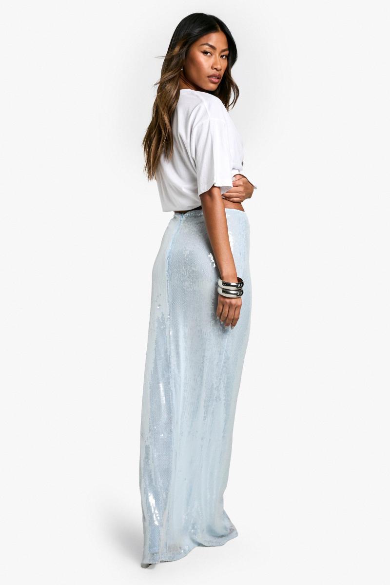 Спідниця максі з паєтками