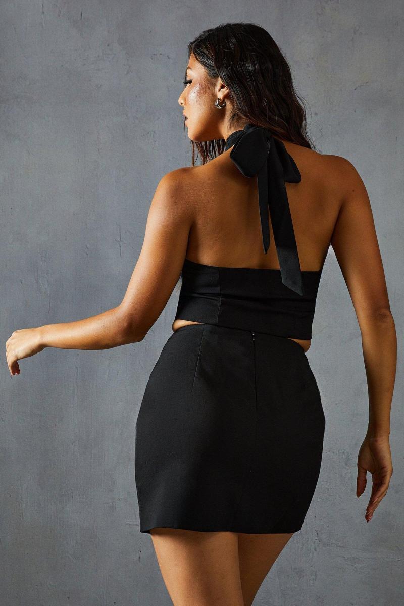 Індивідуальна кнопка вниз міні -спідниця