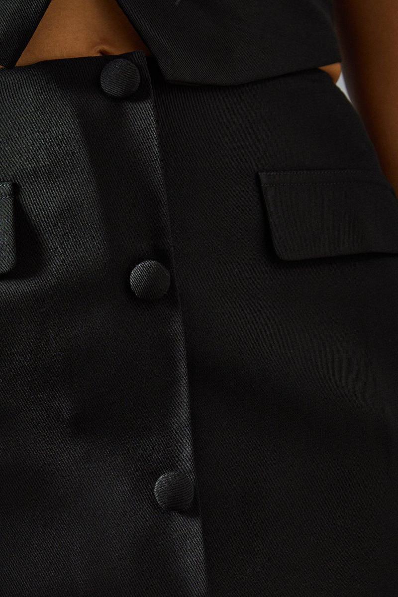 Індивідуальна кнопка вниз міні -спідниця