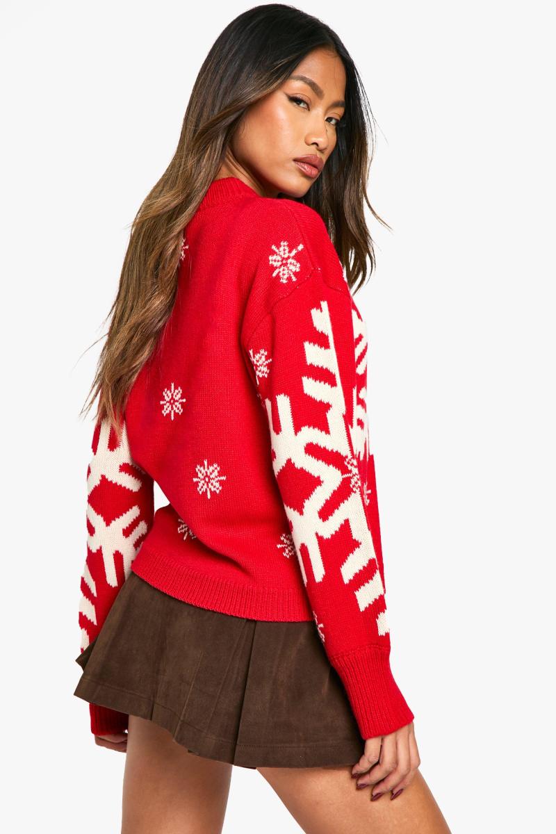 Різдвяний джемпер зі сніжинкою
